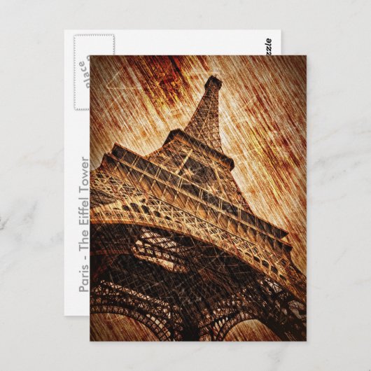 Der Eiffelturm Postkarte (Vorne/Hinten)