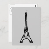 Der Eiffelturm Postkarte (Vorne/Hinten)