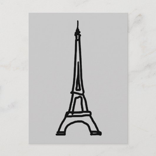 Der Eiffelturm Postkarte (Vorderseite)