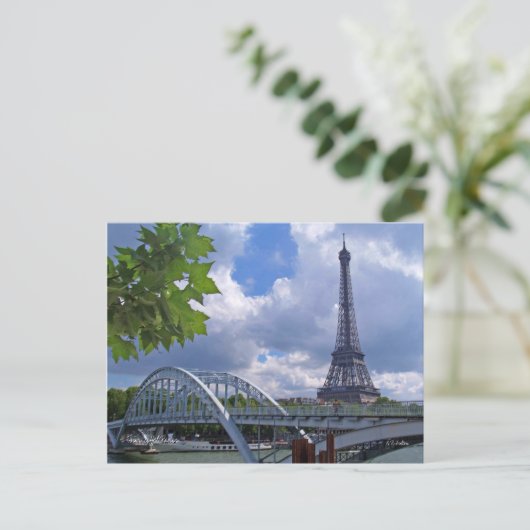 Der Eiffelturm Postkarte (Stehend Vorderseite)