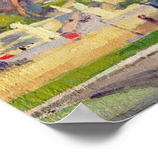 Der Eiffelturm und der Elefant von Fremiet Poster (Ecke)