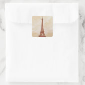 Der Eiffelturm von 1889 Quadratischer Aufkleber (Tasche)