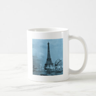 Der Eiffelturm von der Seine Paris 1900 Kaffeetasse