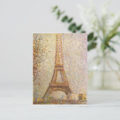 Der Eiffelturm von Georges Seurat Postkarte (Stehend Vorderseite)