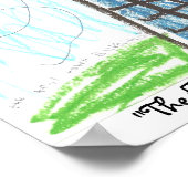 "Der Eiffelturm" von Kaitlin, ... Poster (Ecke)