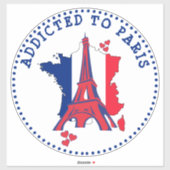 Der Eiffelturm von Paris Aufkleber (Blatt)