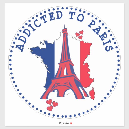 Der Eiffelturm von Paris Aufkleber (Blatt)
