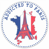 Der Eiffelturm von Paris Aufkleber (Vorderseite)