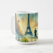 Der Eiffelturm von Paris Kaffeetasse (Vorderseite Links)