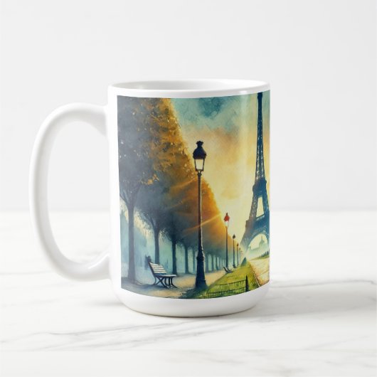 Der Eiffelturm von Paris Kaffeetasse (Links)