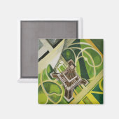 Der Eiffelturm (von Robert Delaunay) Magnet (Vorderseite/Rückseite)