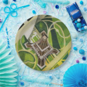 Der Eiffelturm (von Robert Delaunay) Pappteller (Party)