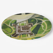 Der Eiffelturm (von Robert Delaunay) Pappteller (Schrägansicht)