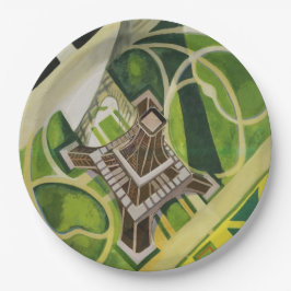 Der Eiffelturm (von Robert Delaunay) Pappteller