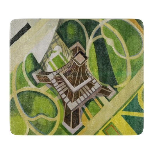 Der Eiffelturm (von Robert Delaunay) Schneidebrett (Vorderseite)