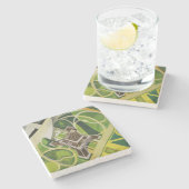 Der Eiffelturm (von Robert Delaunay) Steinuntersetzer (Seitenansicht)