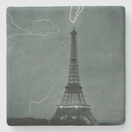 Der Eiffelturm wurde vom Blitz angefahren Steinuntersetzer