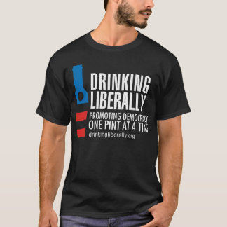 Der ein schwarze T - Shirt der Liter-Männer