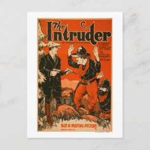 Der Eindringling - Western Cowboy-Komödie Theaters Postkarte