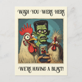 Der eine Freund Cheesy Chicken Postkarte