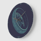 DER EINE RING™ GOLLUM™ Grafik Große Wanduhr (Winkel)