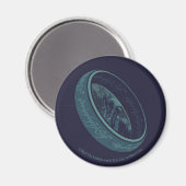 DER EINE RING™ GOLLUM™ Grafik Magnet (Vorderseite/Rückseite)