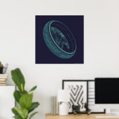 DER EINE RING™ GOLLUM™ Grafik Poster (Heimbüro)