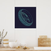DER EINE RING™ GOLLUM™ Grafik Poster (Küche)