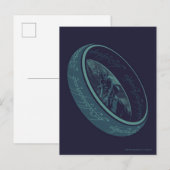 DER EINE RING™ GOLLUM™ Grafik Postkarte (Vorne/Hinten)