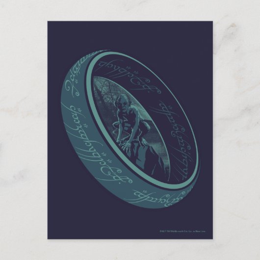 DER EINE RING™ GOLLUM™ Grafik Postkarte (Vorderseite)