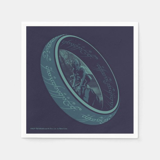 DER EINE RING™ GOLLUM™ Grafik Serviette (Vorderseite)