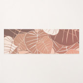 Der einfache braune Herbst hinterlässt Folienhinte Yogamatte (Vorderseite (Horizontal))