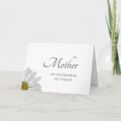 Der einfache Daisy-Floral-Muttertag Karte (Vorderseite)