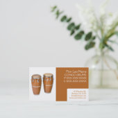 Der einfache Kongo trommelt Musikindustriekarten Visitenkarte (Stehend Vorderseite)