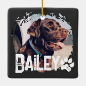 Der einfache moderne Coole Grunge Name und das Fot Keramikornament (Rückseite)