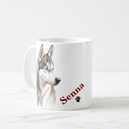 Der einfache, moderne Coole Typografie-Name des Ha Kaffeetasse (Vorderseite Links)