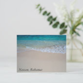 Der einfache Strand von Bahamian Postkarte (Stehend Vorderseite)