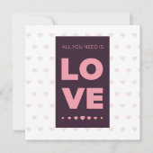 Der einfache Valentinstag Karte (Vorderseite)