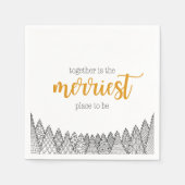 Der einfachste Ort, um Napkins zu sein | Gold Serviette (Vorderseite)