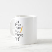 Der Einfluss eines guten Lehrers kann nie ausgelös Kaffeetasse (Vorderseite Links)