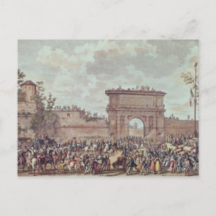 Der Eingang der Franzosen nach Mailand Postkarte