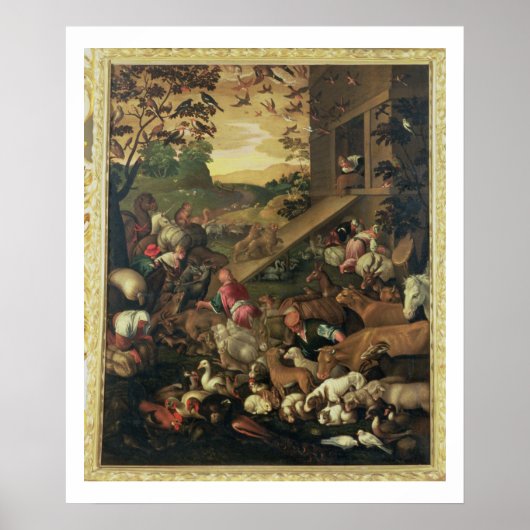 Der Eingang der Tiere in die Arche Poster (Vorne)