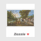 Der Eingang der Tiere in Noahs Arche Aufkleber (Blatt)