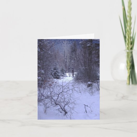 Der Eingang des Winters Feiertagskarte (Vorderseite)