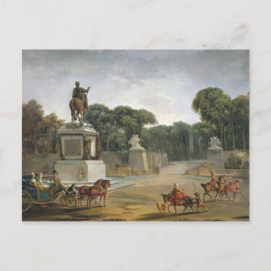 Der Eingang zu den Tuilerien vom Ort aus Postkarte