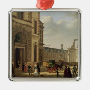 Der Eingang zu Musee de Louvre und St. Ornament Aus Metall