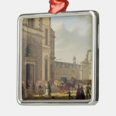 Der Eingang zu Musee de Louvre und St. Ornament Aus Metall (Links)