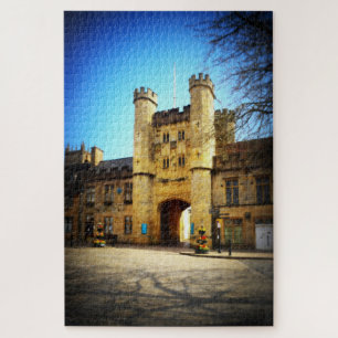 Der Eingang zum Bischofspalast. Wells. Puzzle