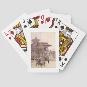Der Eingang zum Tempel von Kiyomizu-Dera in Kyoto Spielkarten