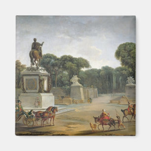 Der Eingang zum Tuileries vom Platz Magnet